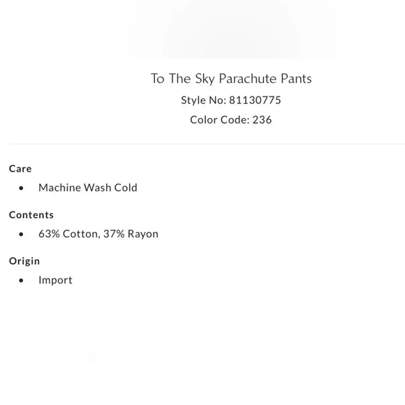 NWOT Free People S To the Sky Parachute 🪂 Pants in Tangerine Orange New $78 - Picture 8 of 8